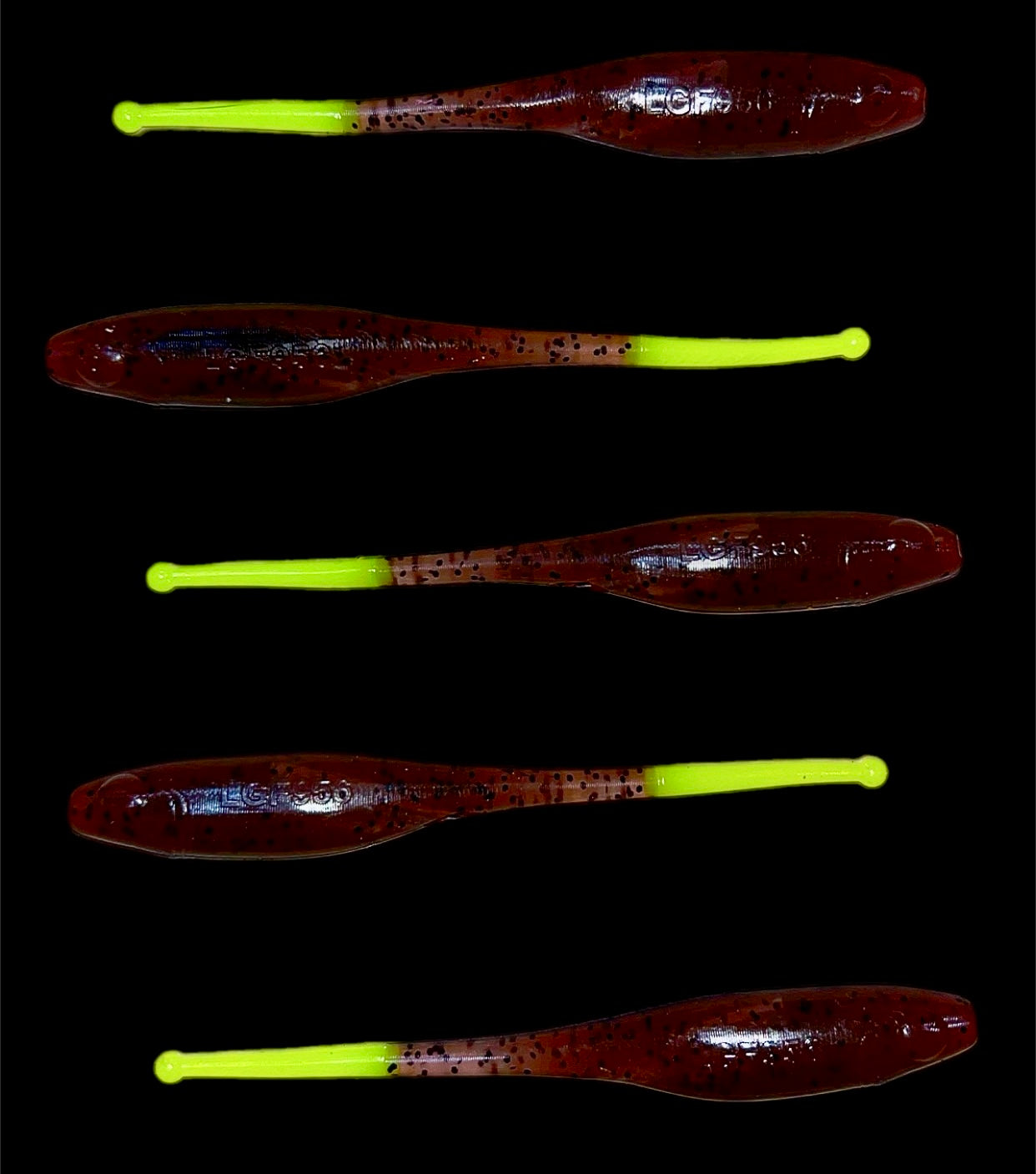 Ganchado Lures by LGF956 5.25” 'Laguna Shad' 5 Pack - Mesquite