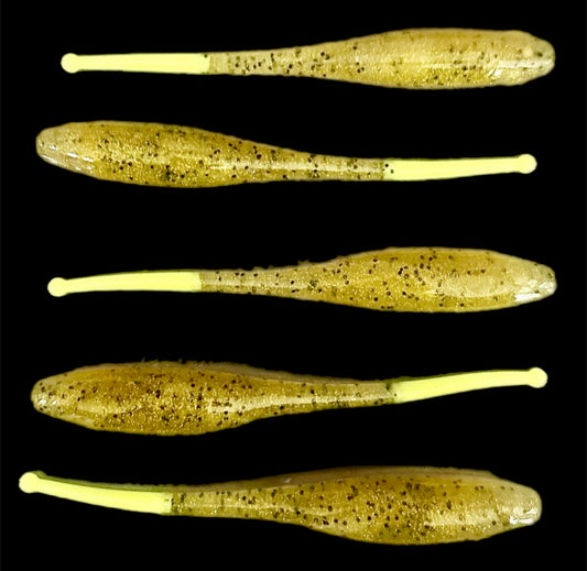 Ganchado Lures by LGF956 5.25” 'Laguna Shad' 5 Pack - Lemon Pepper