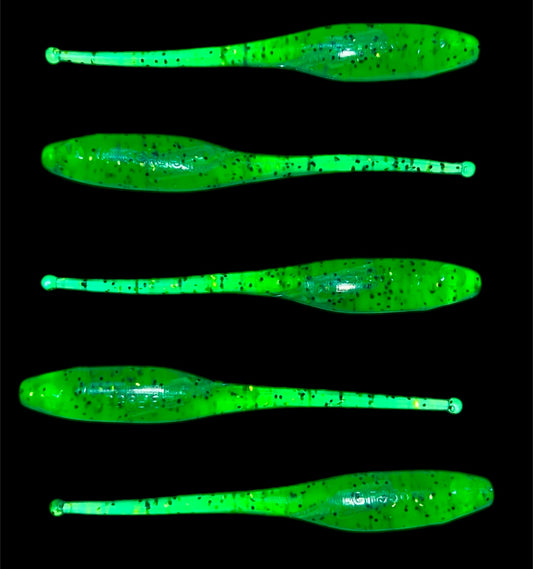 Ganchado Lures by LGF956 5.25” 'Laguna Shad' 5 Pack - Jalapeño