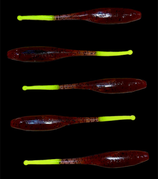 Ganchado Lures by LGF956 5.25” 'Laguna Shad' 5 Pack - Mesquite